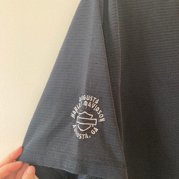 Men’s Harley Davidson Augusta Georgia Motorcycle Polo Black Size XXL - Picture 4 of 5